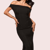 AXEL113 x GRAMA Afterhours Long Black Dress