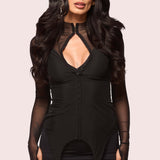 AXEL113 x GRAMA Backstage Mini Black Dress