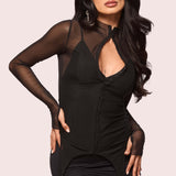 AXEL113 x GRAMA Backstage Mini Black Dress